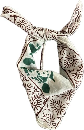 Christmas New Year Bandana for men, women , pet 100% Cotton Bandanas,Stylish Bohemian Cotton Bandanas Perfect for the Boho Fashionista Bohemian Style Cotton Neck Scarf, Boho Soft Cotton Bandana, Cotton Neckerchief, Cotton Square Scarf gift fashion2