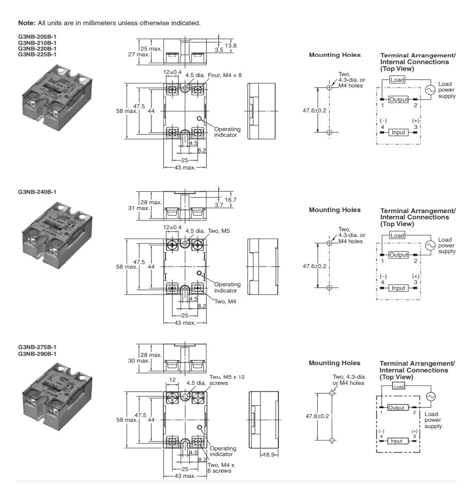 Relais à semi-conducteurs G3NB-225B commande AC statique industrielle - 6