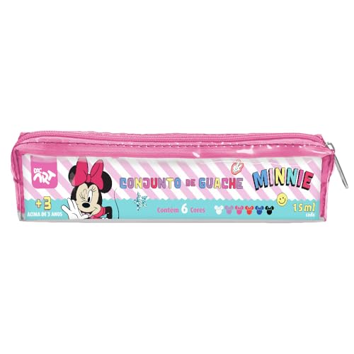 DAC - Kit Estojo com Tintas Guache com 6 Cores - Minnie