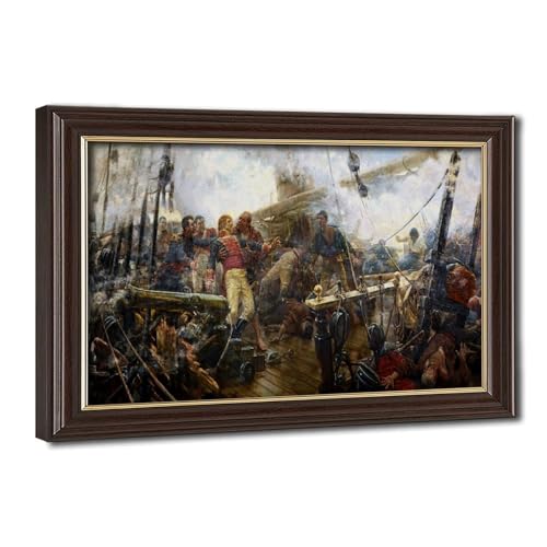 Tableau The Death of Churruca : impression sur toile déco pour bureau et salon