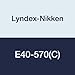 Lyndex-Nikken E40-570(C) Series ER40 Coolant Sealed Collet, 46 mm Length, 14.5 mm Size
