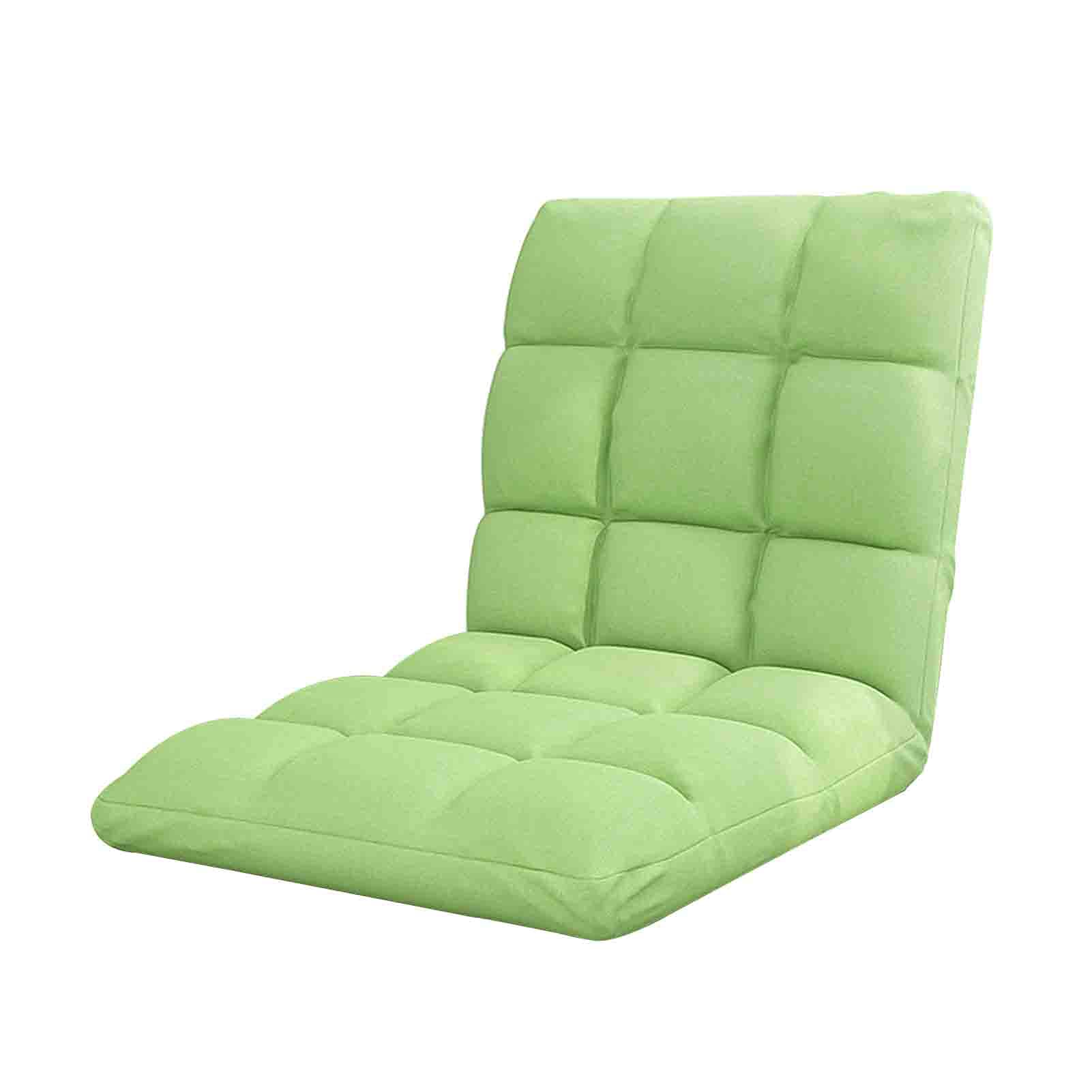 WUTONG Indoor Loungers Fold Up Chair with Adjustable Back Rest Floor Reading Chair for Adults Padded Seat Cushion (3 Colours)