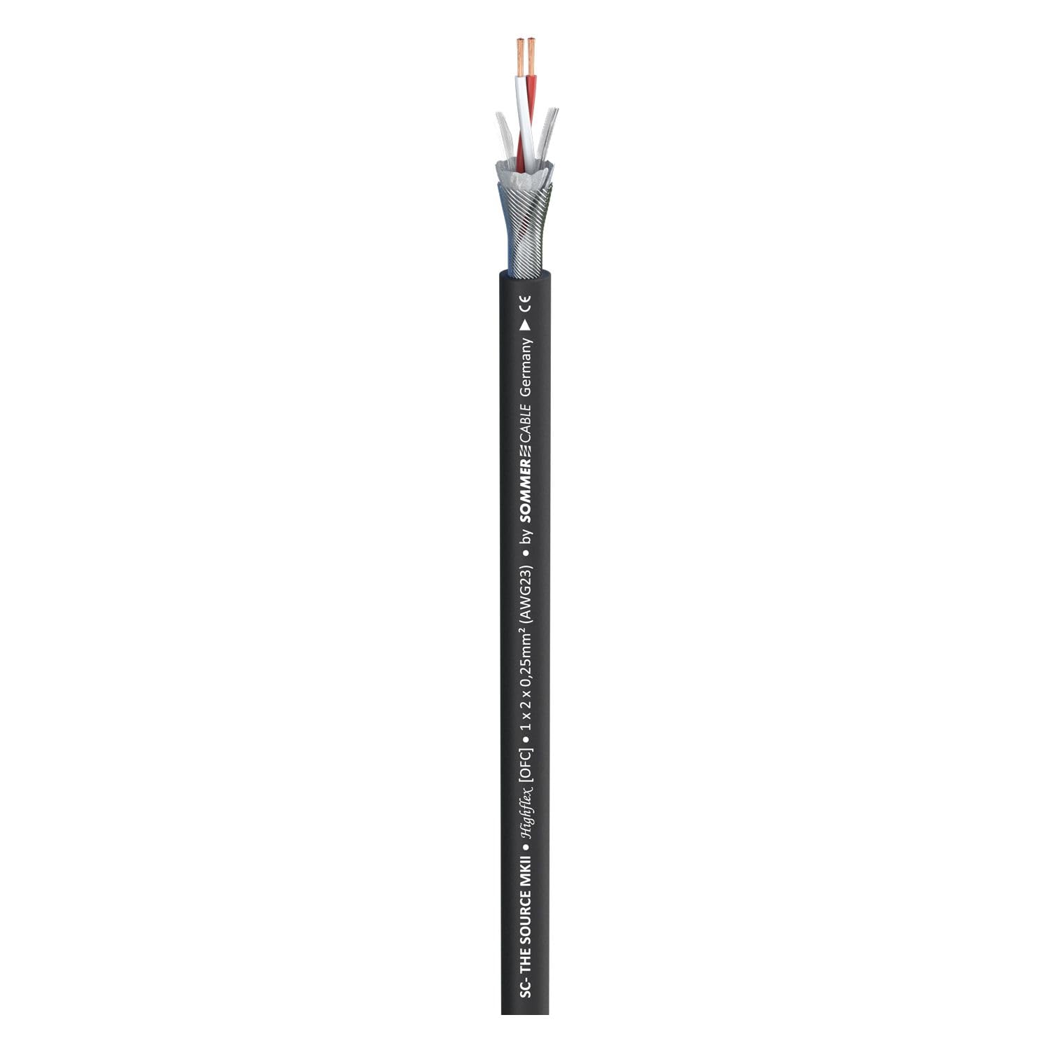Sommer Cable SC-Source MKII Highflex - Cable de micrófono (30 m), color negro