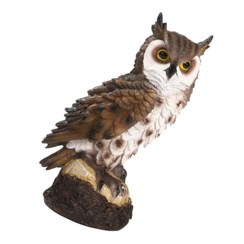 Figurine chouette en résine durable : ornement décoratif résistant - 2
