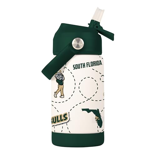 Image of Logo Brands NCAA Mascot Stainless-Steel Kids Bottle -Soft Silicone Mouthpiece, Easy To Carry, Kid-Friendly Design- Great For School & On-The-Go