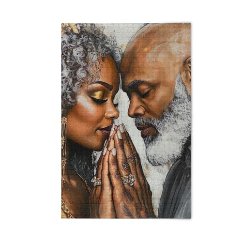 Puzzles for Adults 500 Piece African American Black Women Men Couple Jigsaw Puzzles Adults Gift 202b7505