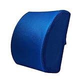Mengmiao Cuscino Schiena Sedia Ufficio Sollievo dal Dolore Lombare Cuscino di Supporto Lombare Auto Divano (Zaffiro#2(Ordinario), 34 * 32 * 12 cm)