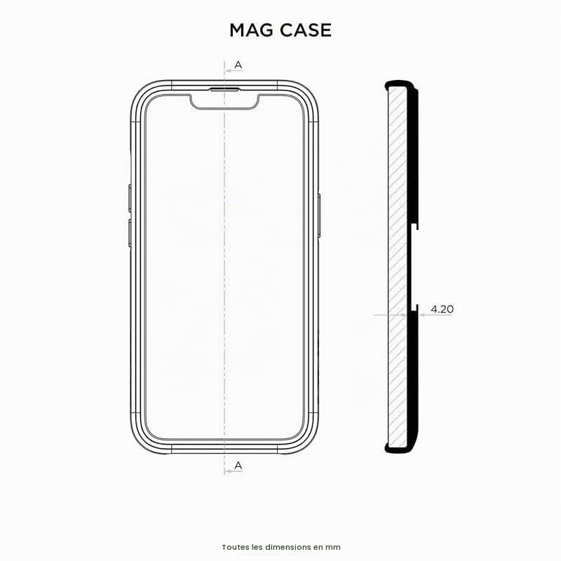 Coque MAG Quad Lock iPhone 12 Mini étui protection magnétique noir - 3