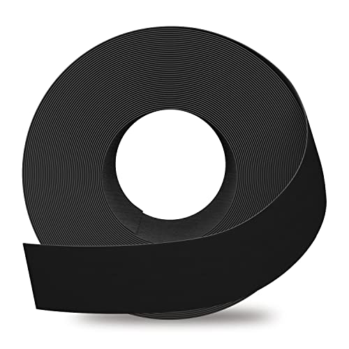 Image of GSCIT Club Melamine Edge Banding, 2 Inch x 10ft Black With Hot Melt Adhesive Pre-glued Flexible Edging Trim for Plywood Cabinet