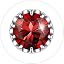 E.January(Garnet)-Round Crown