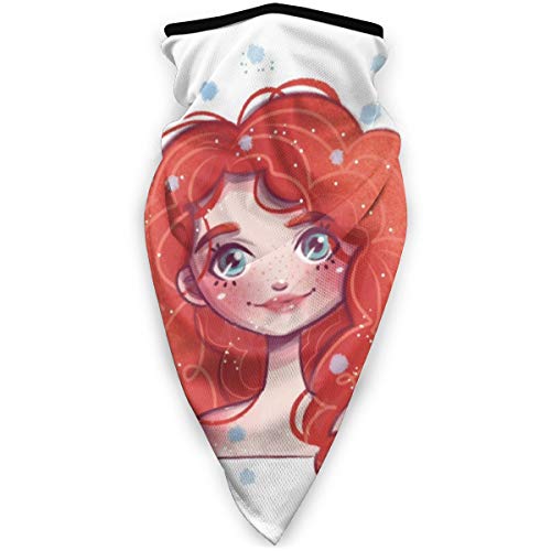 Loveful Personalized Ginger Cute Girl Red Hair Half Face Mask Balaclava Women Men