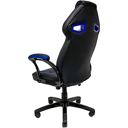 Cadeira Gamer MX1 Giratória Preto e Azul - Mymax, Mymax, 25.009040, Azul e preto