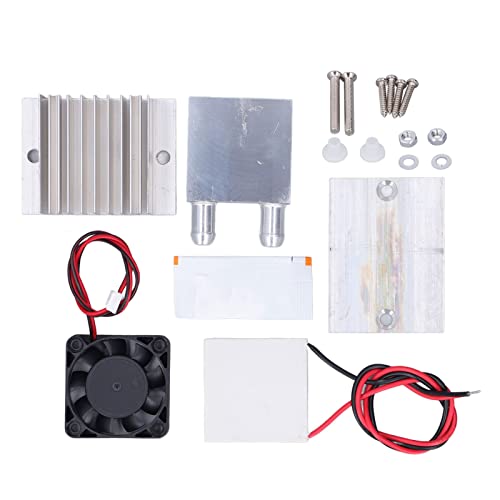 Módulo Celda Peltier TEC1-12706, Placa Refrigeración Semiconductora, Alta Eficiencia, Fácil Instalación, Enfriamiento Rápido para Proyectos DIY, Negro