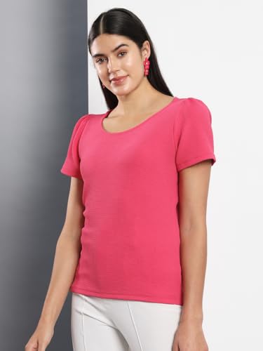 Image of Q - RIOUS Casual Solid Womens Regular Top