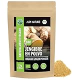 Alpi Nature Jengibre Orgánico en Polvo 25g, Raíz de Jengibre Molida y Seca para Cocinar