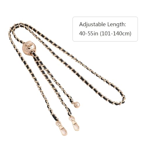 Image of Jiesinlov Purse Chain Adjustable Shoulder Strap with Small Metal Ball Replacement Transformation Crossbody Handbag