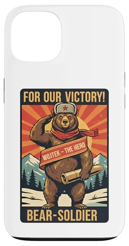 ���B���e�[�WWojtek Bear Soldier Proaganda �X�}�z�P�[�X iPhone 13 �p