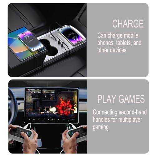 Câble rétractable de type C pour Tesla Model 3 2024, station d'accueil USB charge rapide
