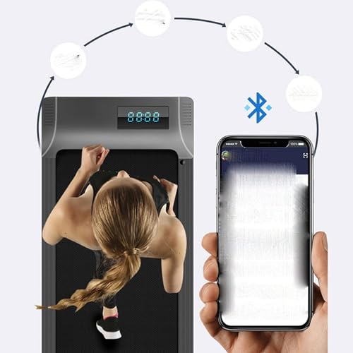 Image of Treadmill Flat Treadmill Electric Treadmill Folding Running Machine with Remote Control