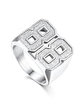 Bandmax Custom Sport Number Ring for Men Personalized Team Number Jersey Number Class Number Signet Ring Custom Sport Style Statement Ring for Gift