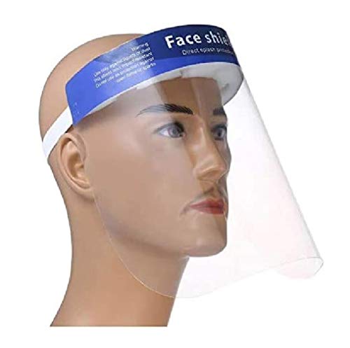 Preisvergleich Produktbild DECADE 5 Stück 5X Safety Faceshield Gesichtsschutzschild Kunststoff Visier Gesichtsschutz Transparent Schutzvisier - Gesichtsschutzschirm