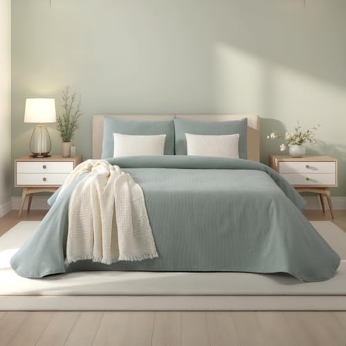 Casa da Laura: Colcha Verde con Puntos Alexia