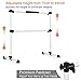 GYMAX Ballet Barre, Portable Pilates Barre Freestanding with Double Dance Bar Stable Construction, for Dancing Stretching Ballet (Silver)