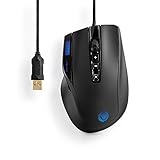 Dimensions de haute qualité ProSquad PureLink SQ1600 Souris de Jeu USB  10 Touches, 32 Couleurs, 11 750 fps, 6000 DPI avec écran LCD pour PC