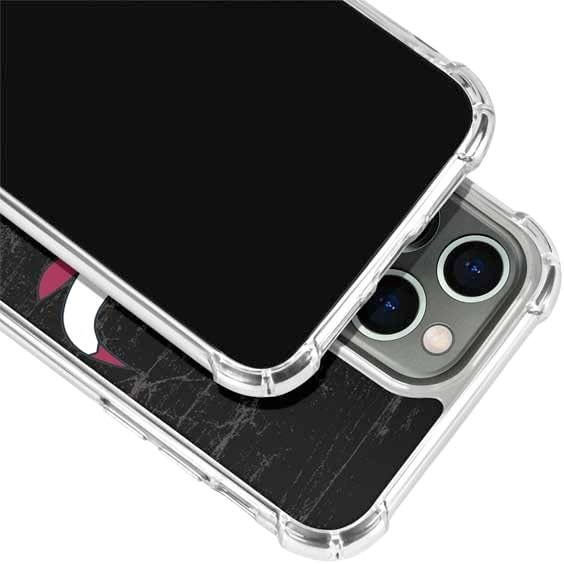 Skinit Clear Phone Case Compatible with iPhone 14 Pro - Officially Licensed NBA Chicago Bulls Black Distressed Design