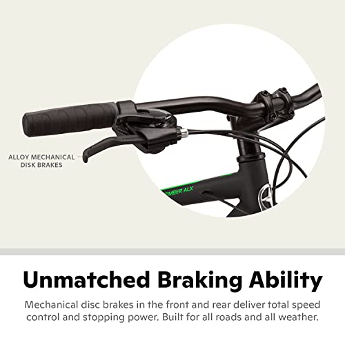 Schwinn High Timber Mountain Bike for Adult Youth Men Women Boys Girls, 24 to 29-Inch Wheels, 7 or 21-Speeds, Front Suspension, Aluminum and Steel Frame Options