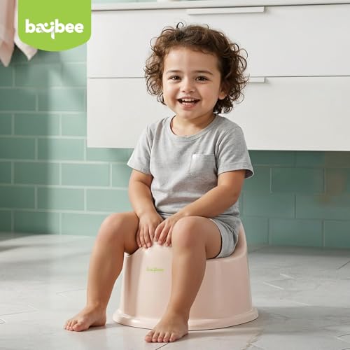Image of Baybee Pippo Western Toilet Potty Seat for Kids 1-5 Years | Baby Potty Training Seat Chair with Anti-Urine SplashGuard, Detachable Bowl, Highback Support | Portable Kids Toilet Seat for Toddler (Pink)