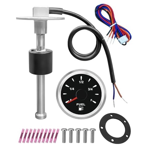 240-33 ohm 11"(275mm) Fuel Sender Boat Fuel Tank Sending Unit, Stainless Steel Fuel Water Level Sensor, High Precision Sensor Fuel Sending Unit and Fuel Gauge for Marine Car Truck RV Cover