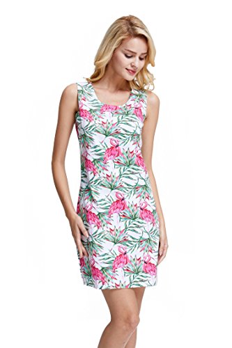 Image of Matchable Family Hawaiian Luau Men Women Girl Boy Clothes in Flamingo in Love