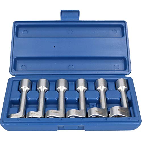 6pc 12mm - 19mm Diesel Injector Line Sockets Fuel Line Remover Tool 1/2