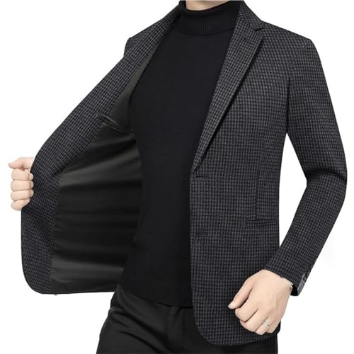 Men's Gray Classic Business Suit Jacket Social Fashion Daily Wear Slim Fit Casual Blazers2