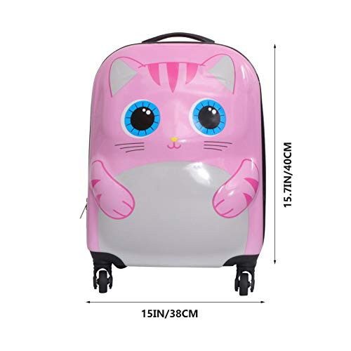 ABOOFAN Legering Rolling Schooltas Geel Kinderen Koffer Trolley Rolling School Rugzak Rolling Boek Tas Met Wielen Carry… - Afbeelding 4