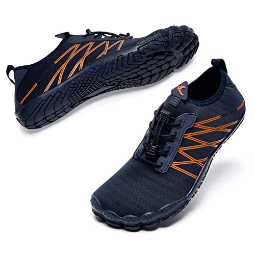 Image of HIITAVE Men Barefoot Water Shoes Beach Aqua Socks Quick Dry for Outdoor Sport Hiking Swiming Surfing