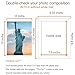 8x10 Picture Frame Brown Set of 6, Display Pictures 5x7 With mat or 8x10 Without Mat