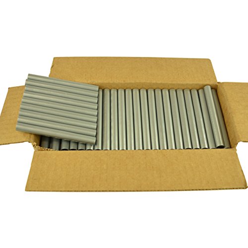 Gluesticksdirect Silver Metallic Faux Wax Glue Sticks 7/16" X 4" 5 Lbs #TOP5