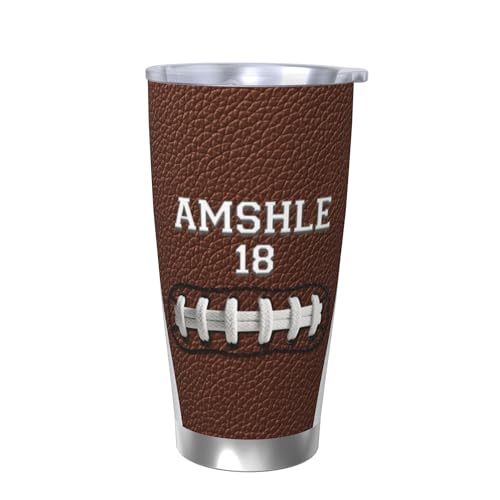 AHROZHOUIK Tazza Da Rugby Personalizzata Tazza Caffè Nome Personalizzato Numero Tazzas In Vetro Da Viaggio Decorazione Regalo Per Gli Amanti Del Rugby Famiglia Compleanno Natale (stile 2)
