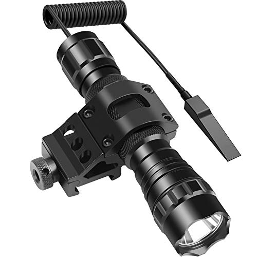 Nelahol Tactical Light Tactical Flashlight 1200 Lumen 200m Beam with Rechargeable Batteries