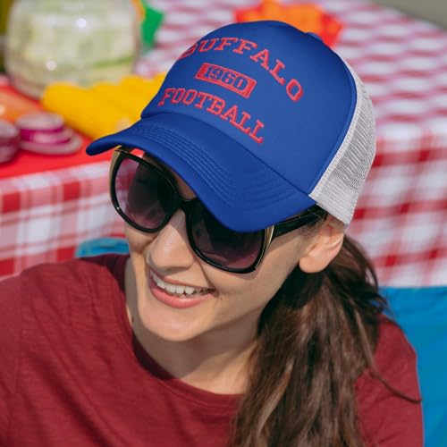 Image of Sport hat Trucker Hat for Men Women Classic Football Fans US Cities Mesh Adjustable Embroidered Baseball Cap
