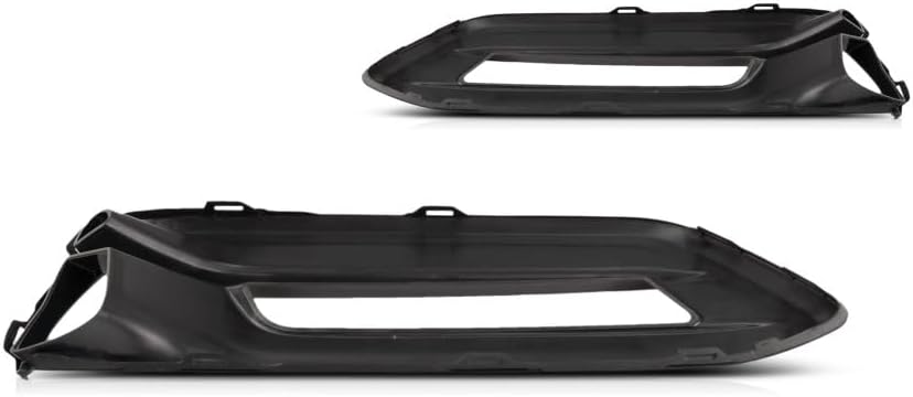 For Honda Accord 2018 2019 2020 Fog Light Bumper Bezel Gloss Black Driver And Passenger Side | Pair | Front | Sedan Model | Excluded Hybrid | PP Plastic HO1038140, HO1039140 | 71107TVAA10, 71102TVAA10