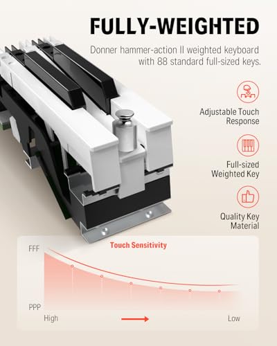 Professional 88-Key Weighted Hammer Action Digital Piano