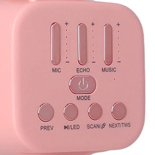 Microfone de karaokê, Máquina de Microfone Portátil de karaokê Portátil Bluetooth Profissional para