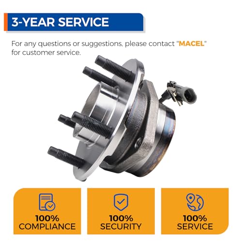 PAROD Pair 513189 Front Wheel Bearing & Hub Assembly Compatible with 2005-2006 Chevy Equinox, 2006 Pontiac Torrent, 2002-2007 Saturn Vue 5 Lugs W/ABS by PAROD - Used condition - Image 7