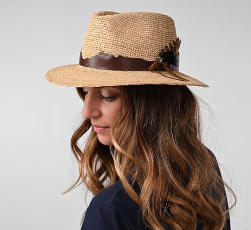 Chapeau fedora paille pliable Bastien unisexe protection soleil été - 3