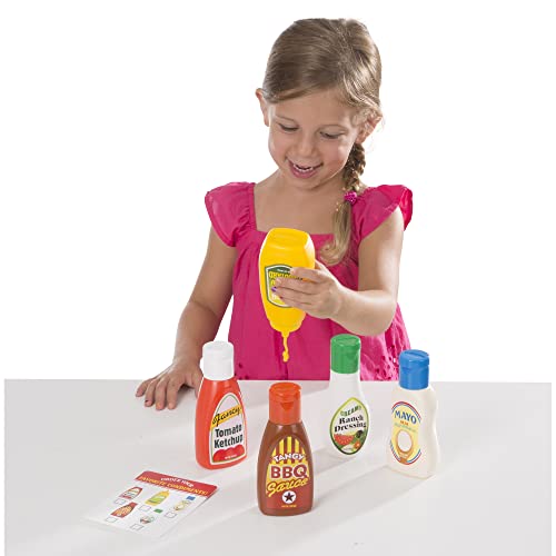 Melissa & Doug 5-Piece Favorite Condiments Play Food Set - Play Ketchup And Mustard Bottles, Pretend Play Food Set For Kids Ages 3+ #TOP6