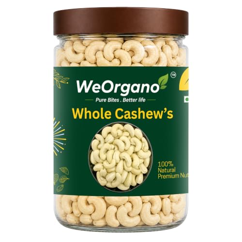 Image of W320 Cashew 500gm | Whole Cashews | Protein Rich Kaju | Premium Dry Fruits | Naturally Buttery & Creamy | No Added Sugar | No Preservatives | Healthy Snacks for Kids & Adults | Hygienically Packed