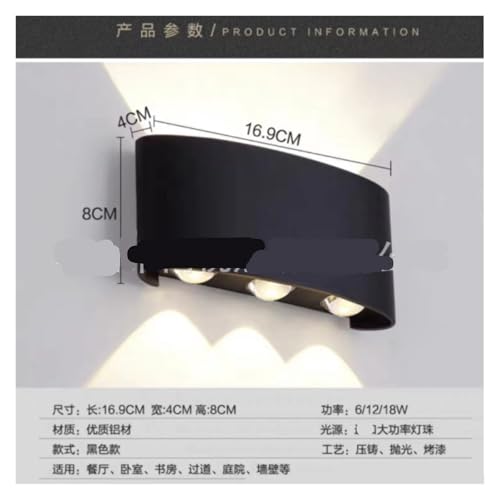Applique extérieure double tête LED haut de gamme pour façade de villa
